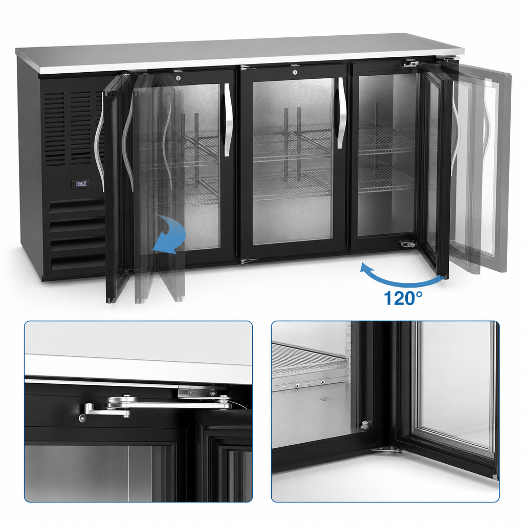 Self-Closing Doors with Stay-Open Feature
