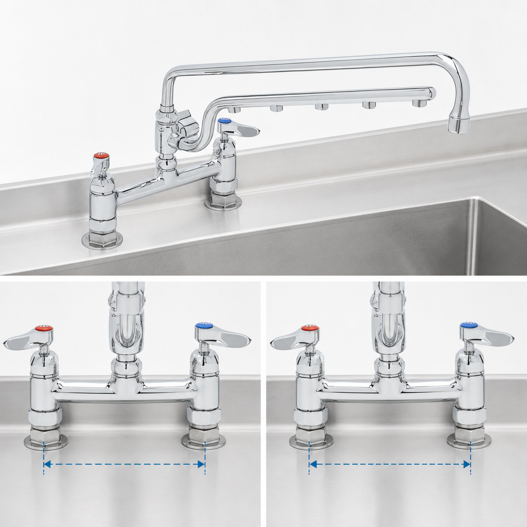 Adjustable Faucet Centers