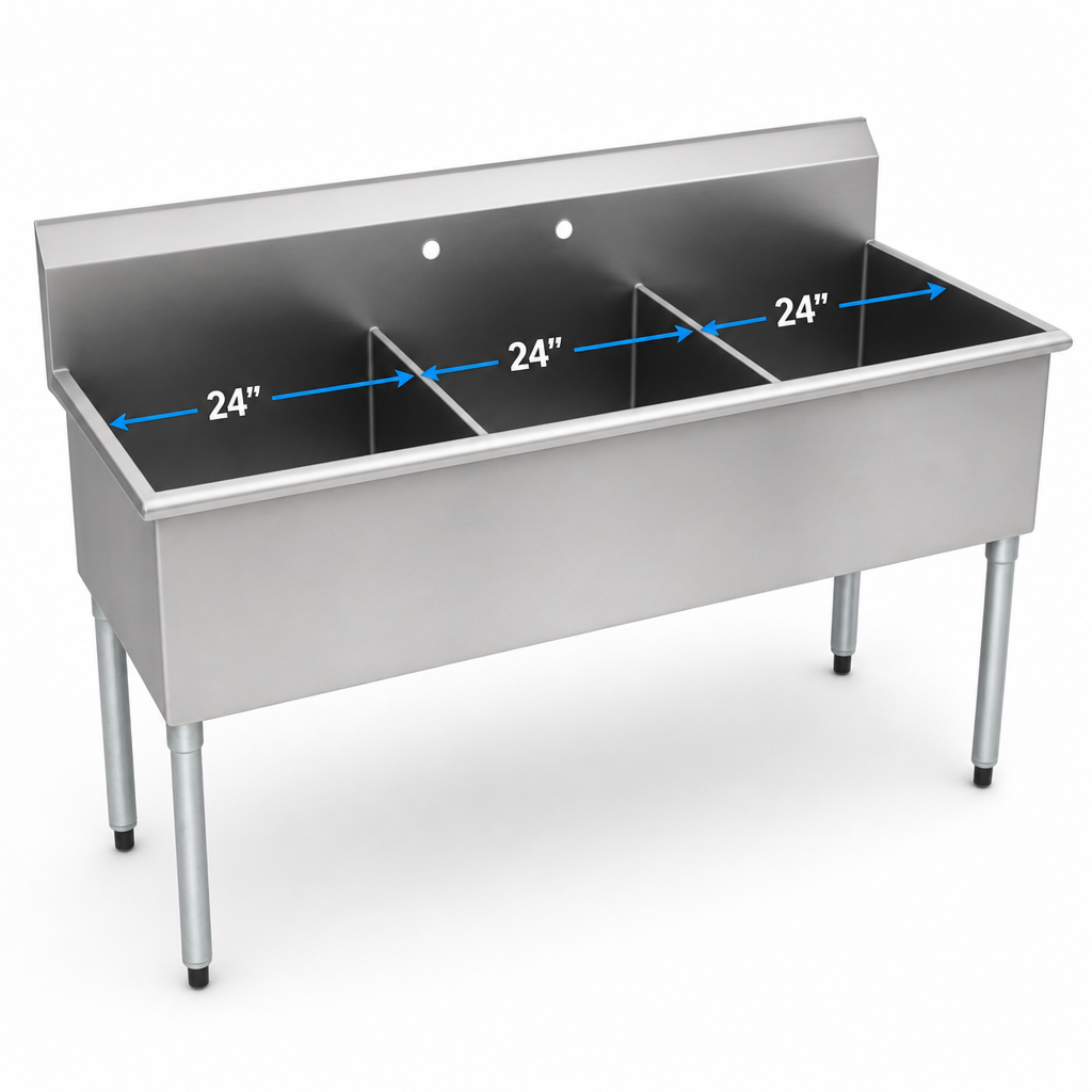 Three 24-Inch Compartments
