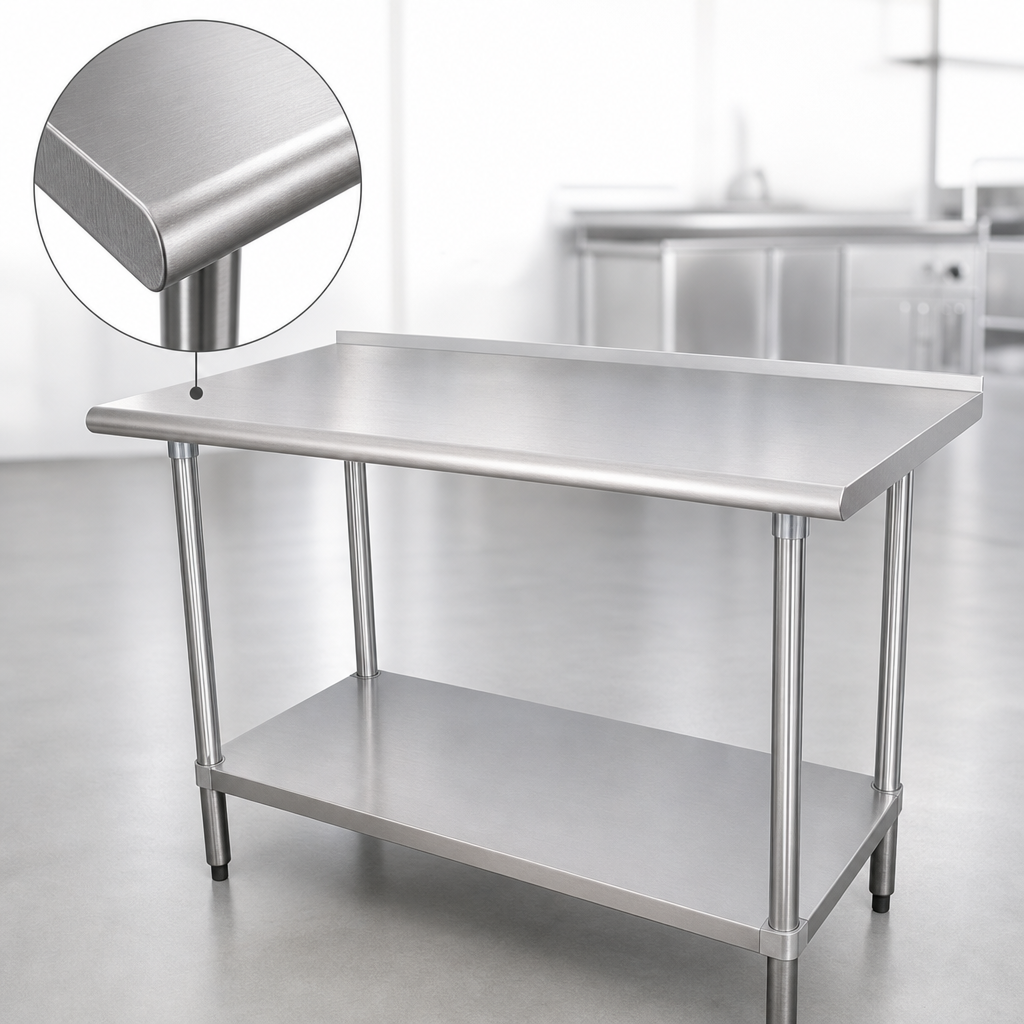 16-Gauge 304 Stainless Steel Top