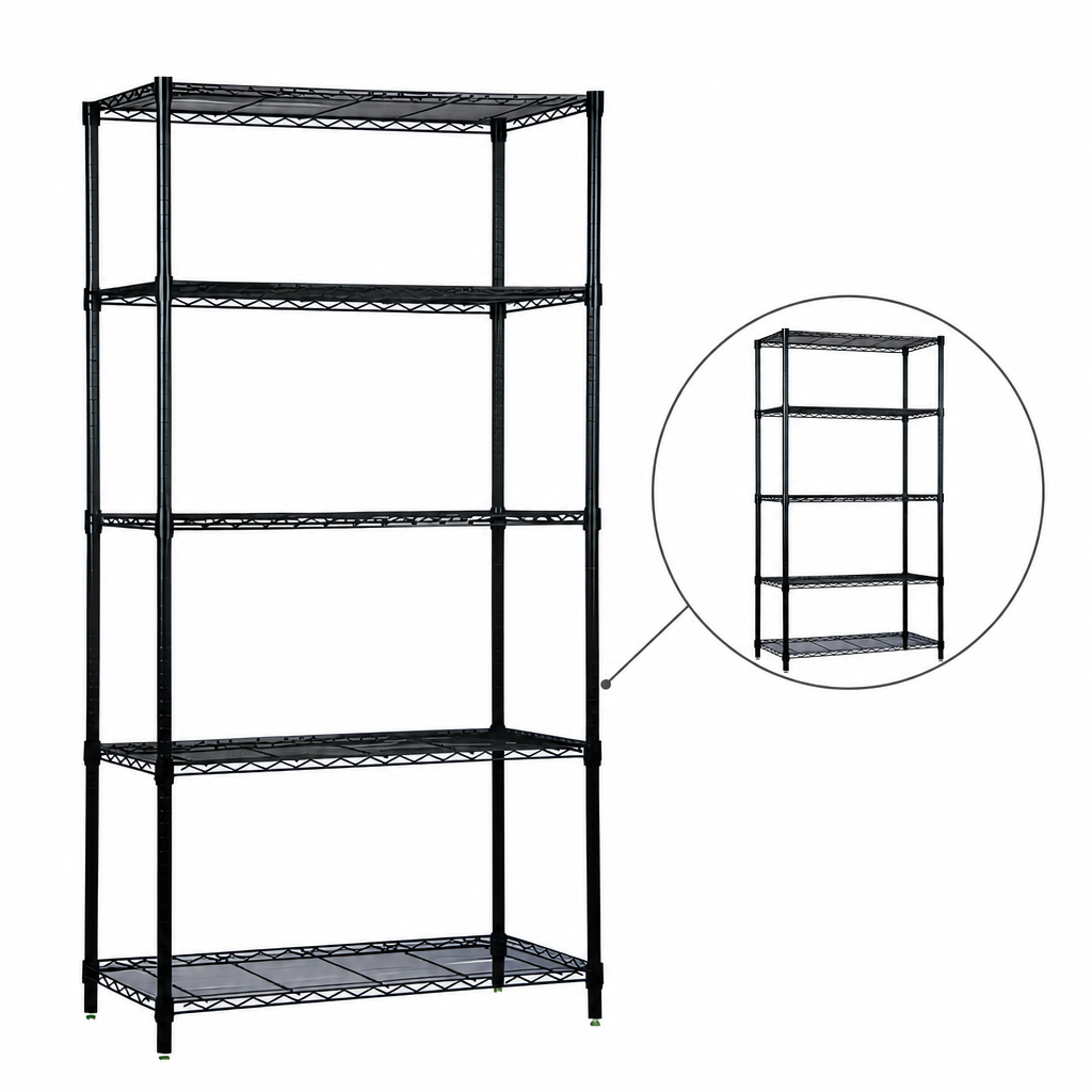 Five Shelves Included