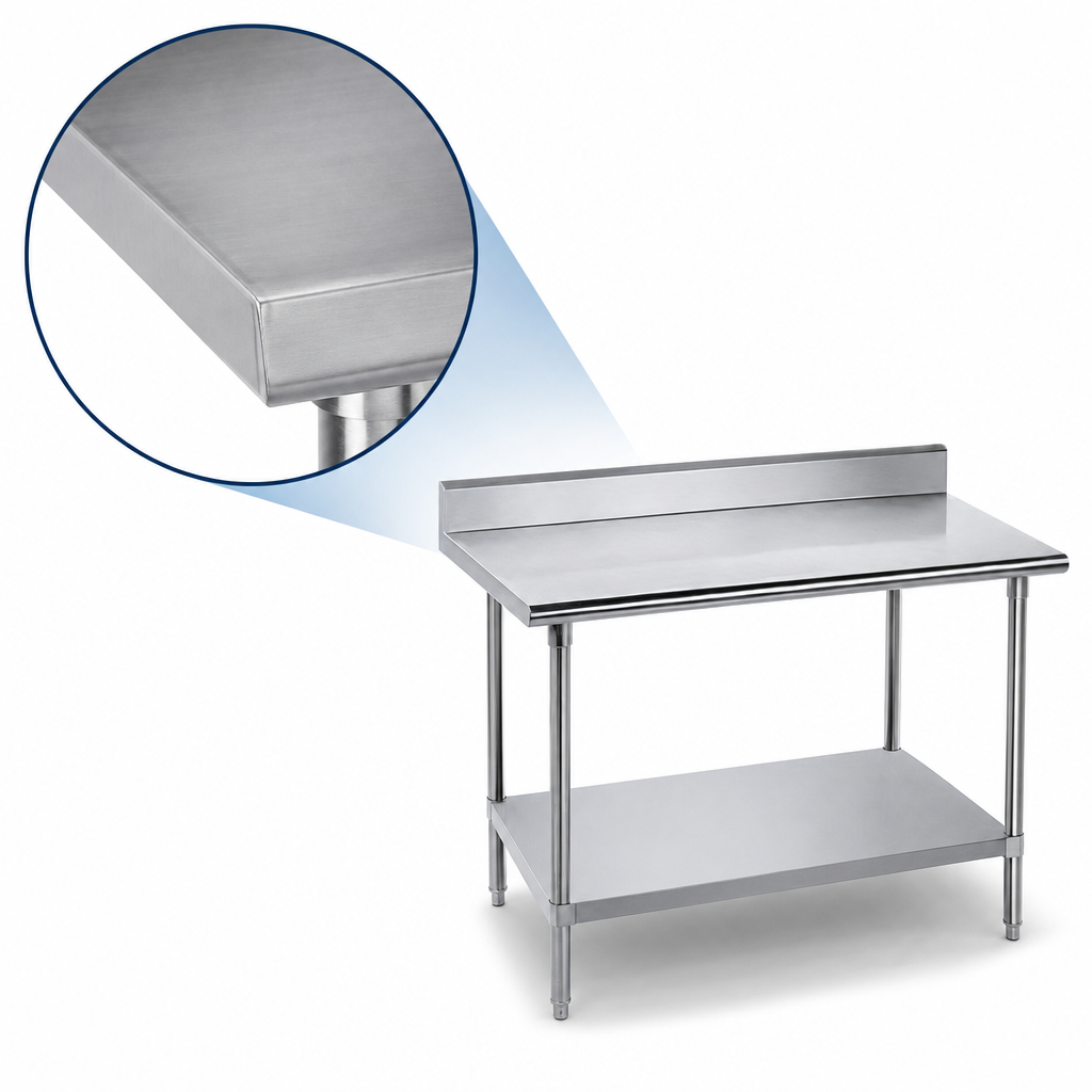 14-Gauge 304 Stainless Steel Top
