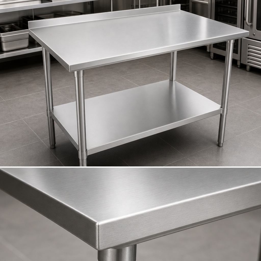 16-Gauge 300-Series Stainless Steel Top