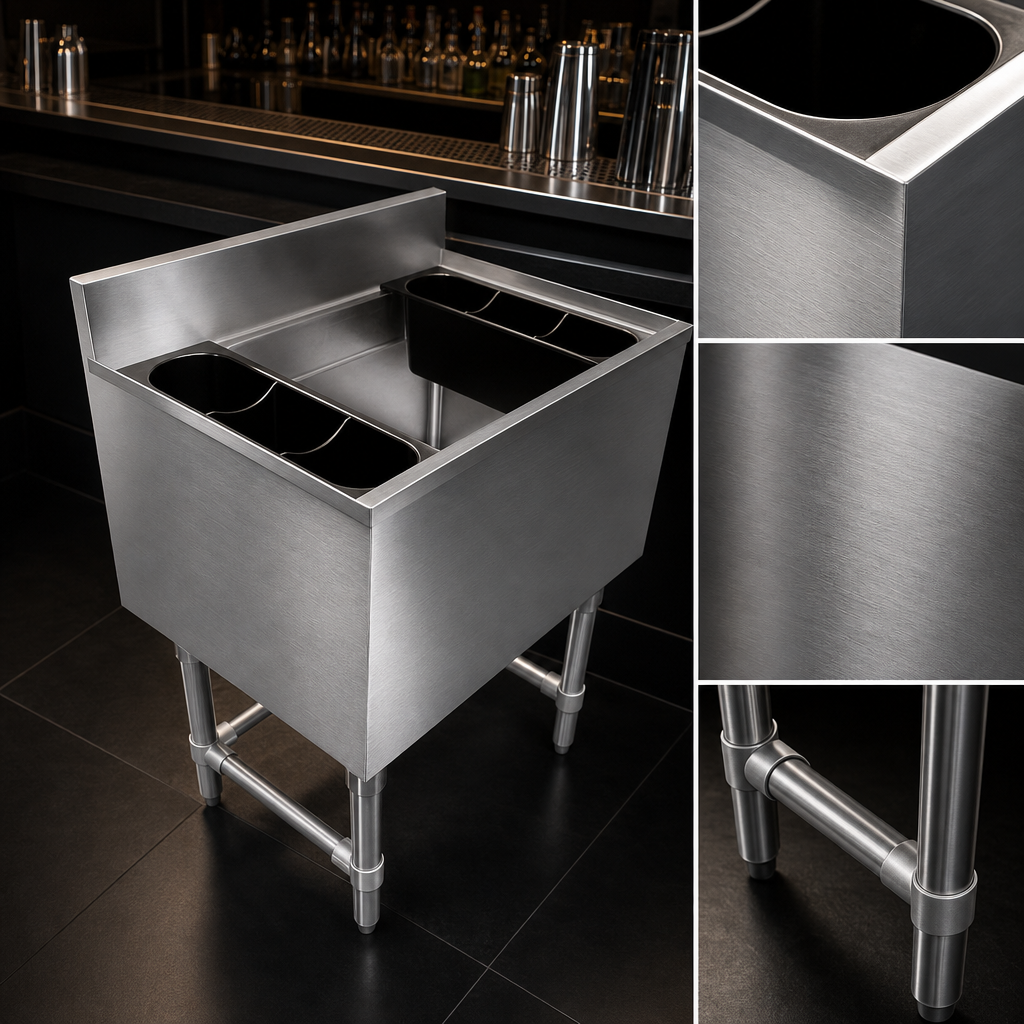 18-Gauge 304 Stainless Steel Construction