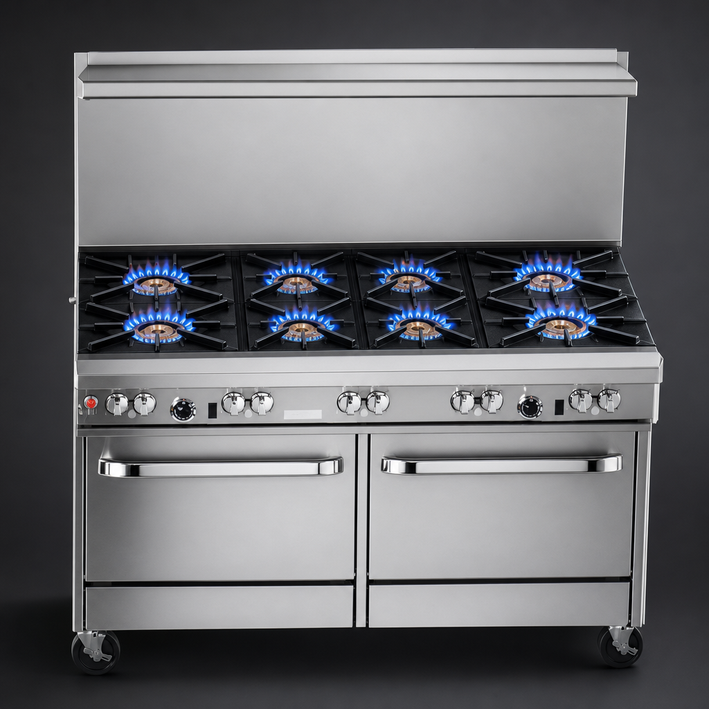 Nine Open Burners