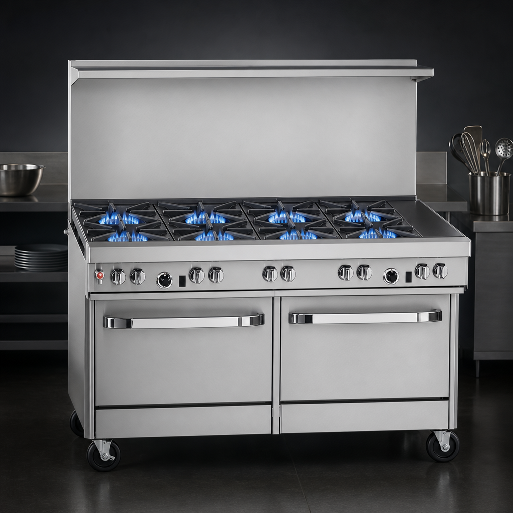 Six Open Burners