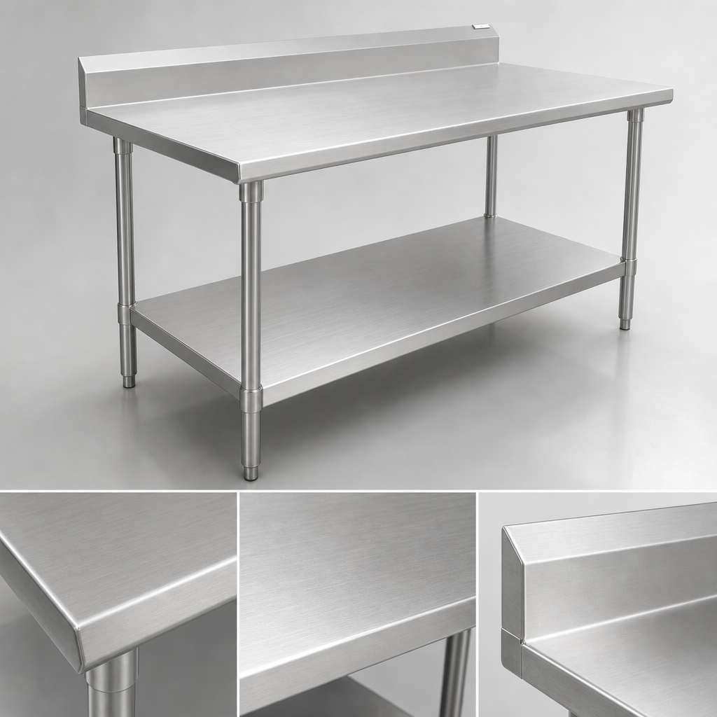 16-Gauge 300-Series Stainless Steel Top
