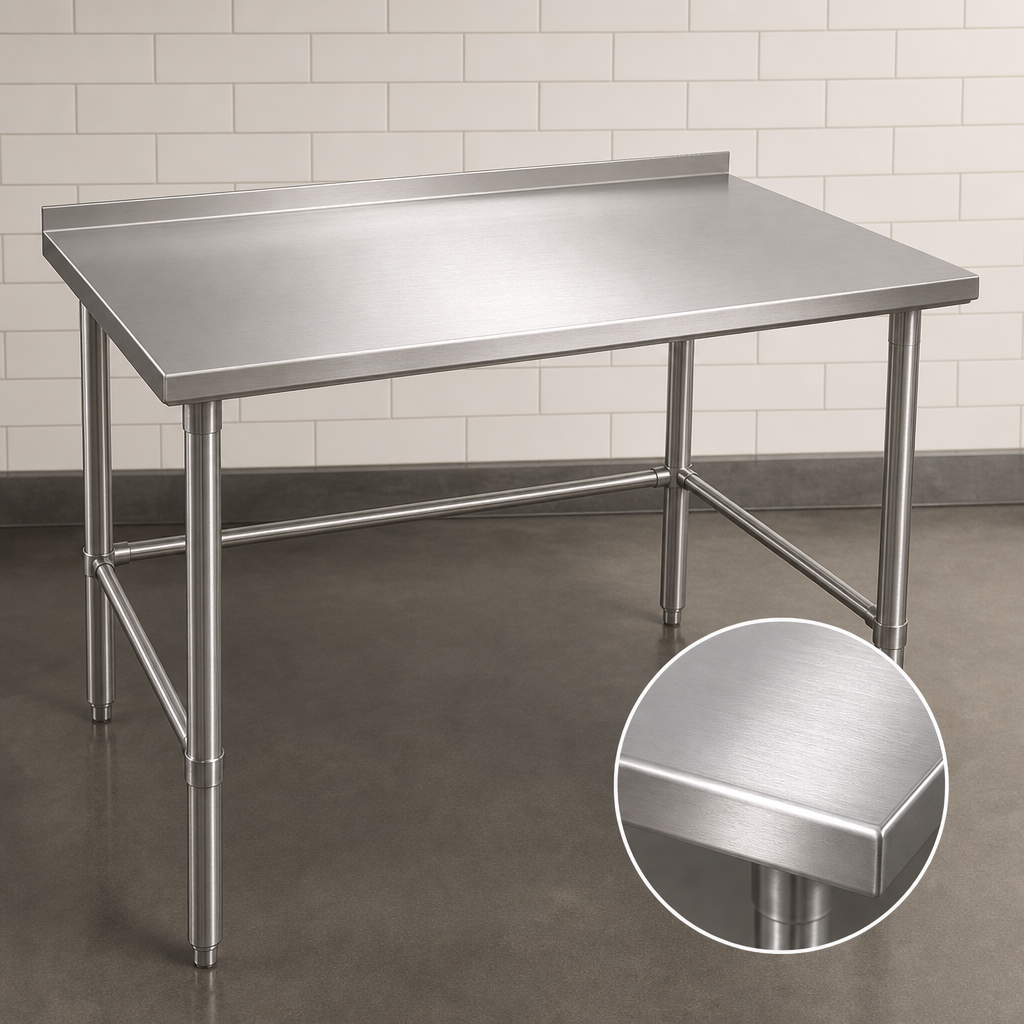 16-Gauge Stainless Steel Top
