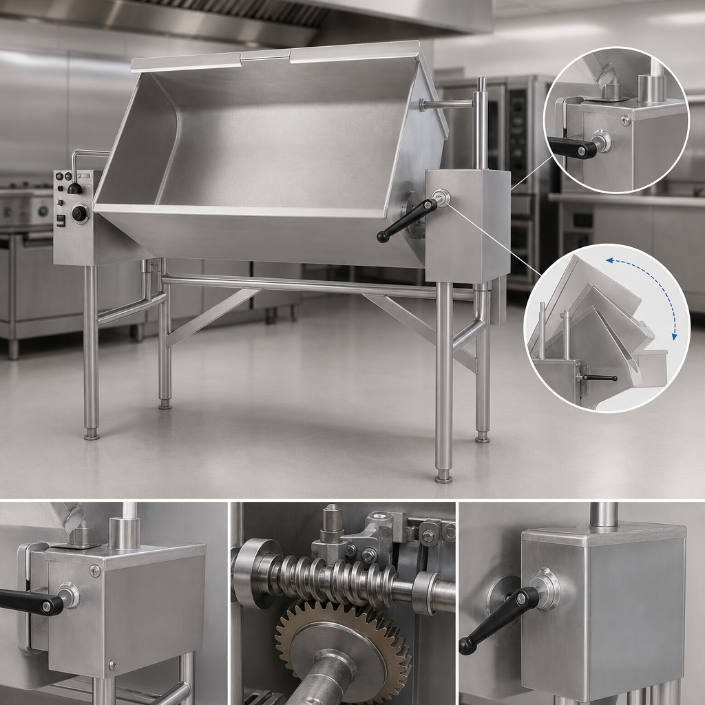 Self-Locking Worm Gear Tilt Mechanism