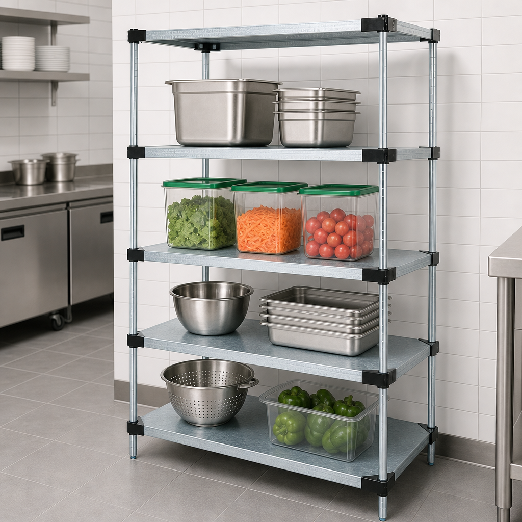 Four Solid Shelves