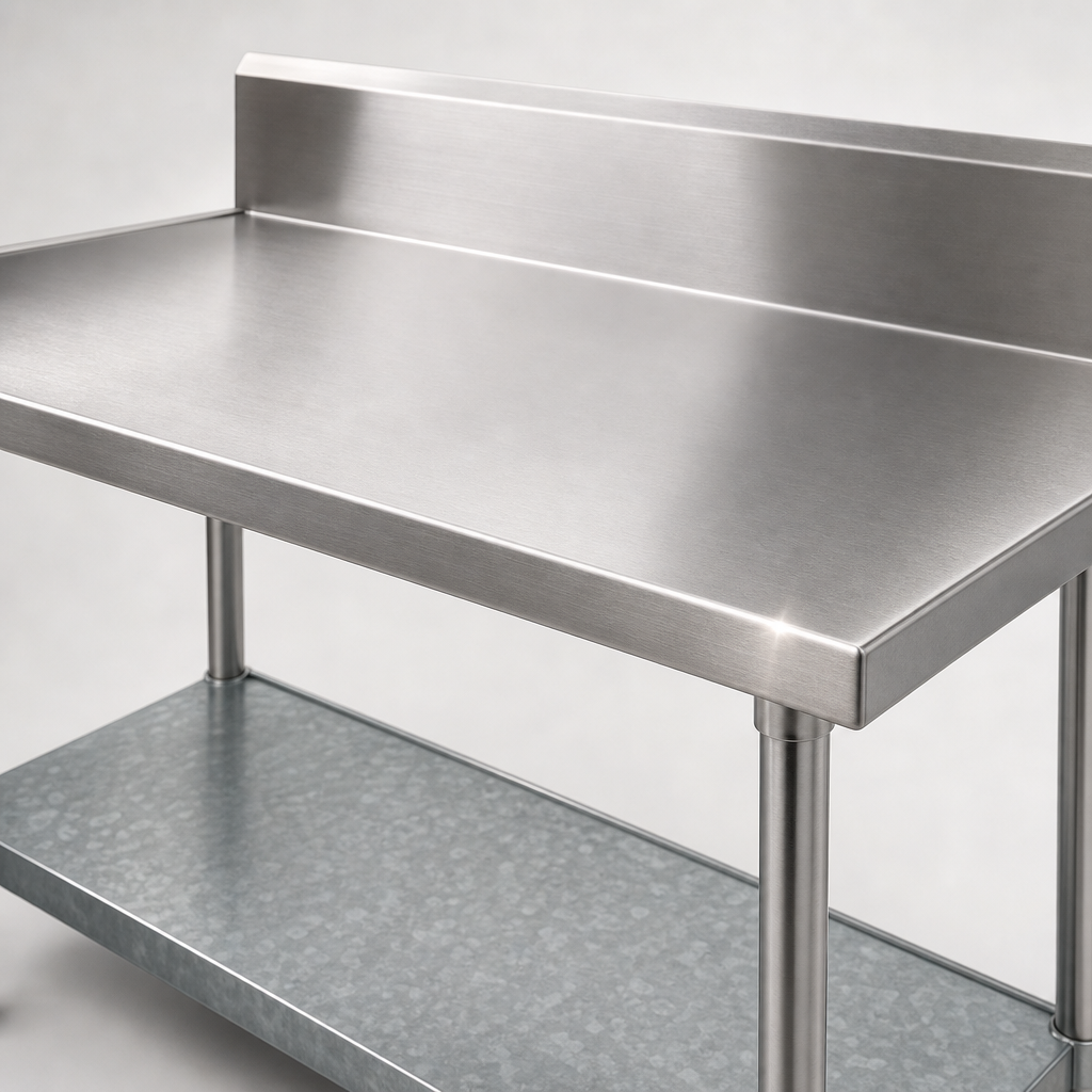 14-Gauge 304 Stainless Steel Top