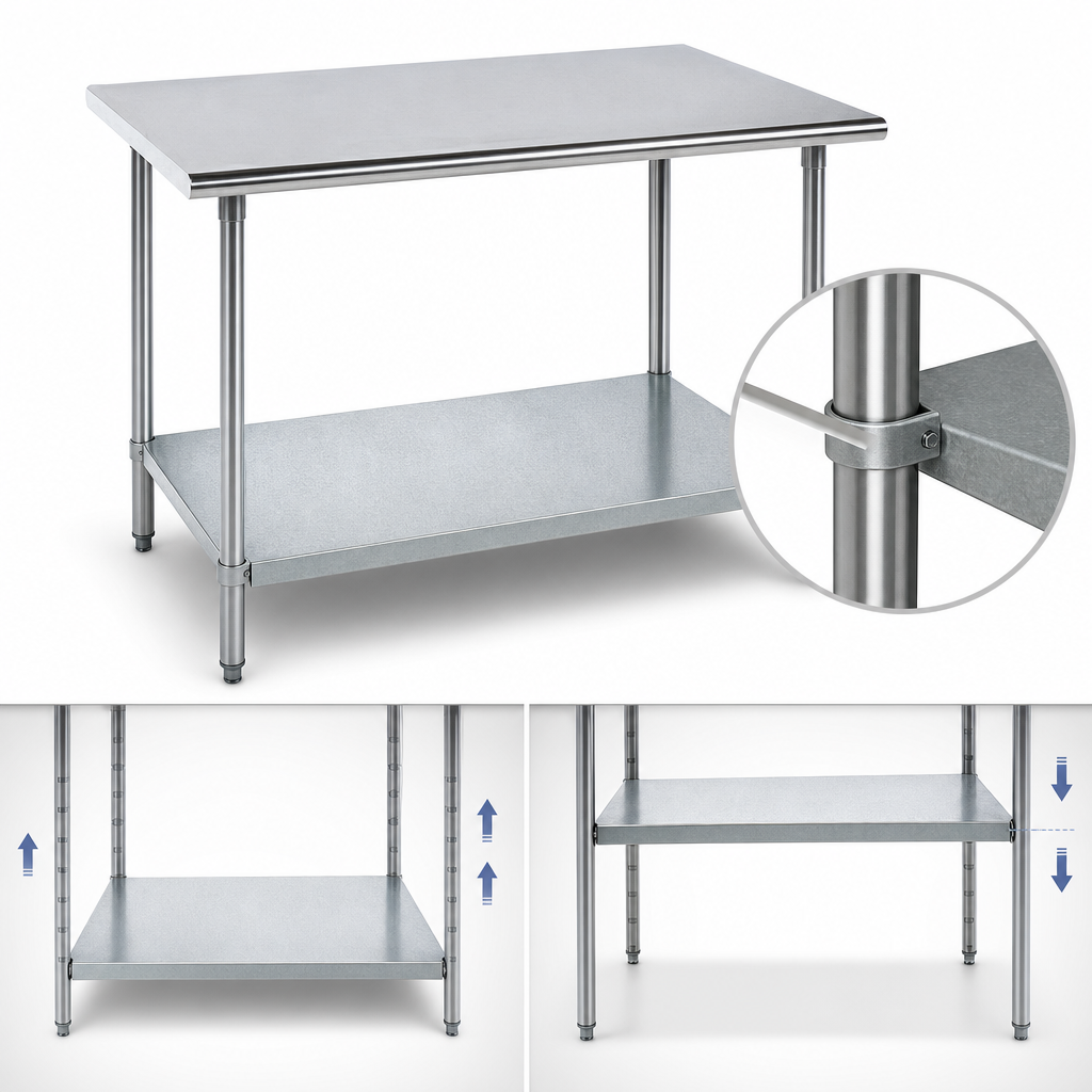 18 Gauge Galvanized Adjustable Undershelf