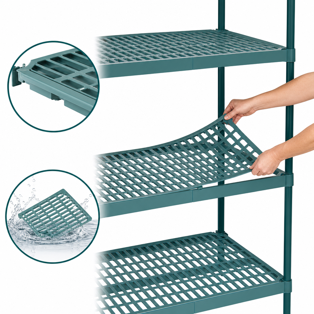 Removable Polymer Shelf Mats