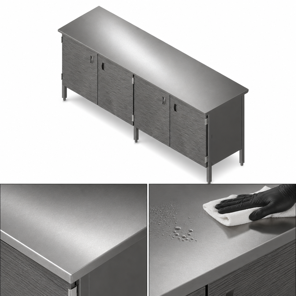 16-Gauge Stainless Steel Flat Top
