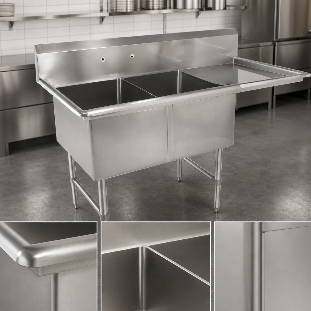 16-Gauge Stainless Steel Construction