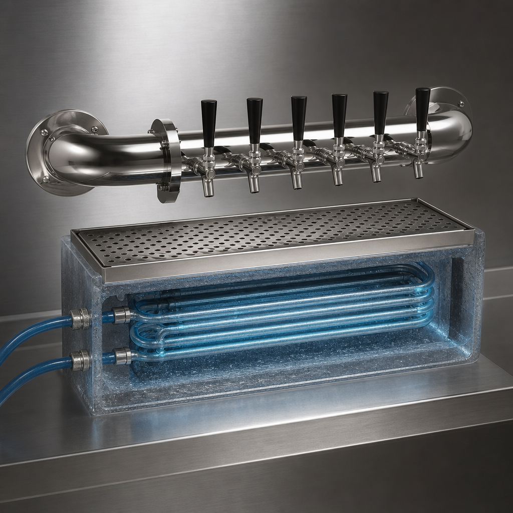 Glycol-Cooled Cold Plate Assembly