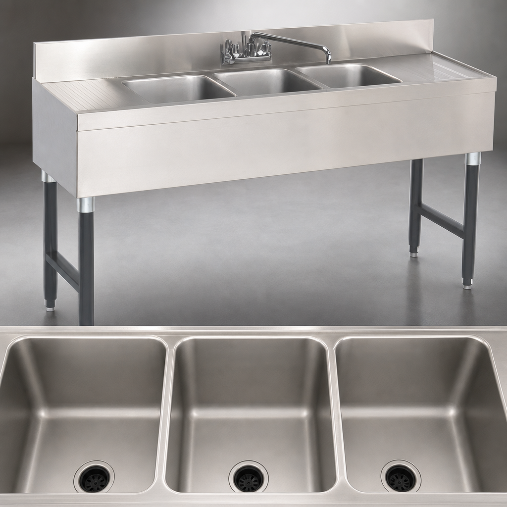 Three Deep-Drawn Bowls
