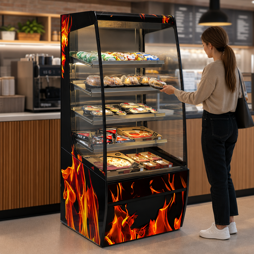 Curved-End Self-Serve Design