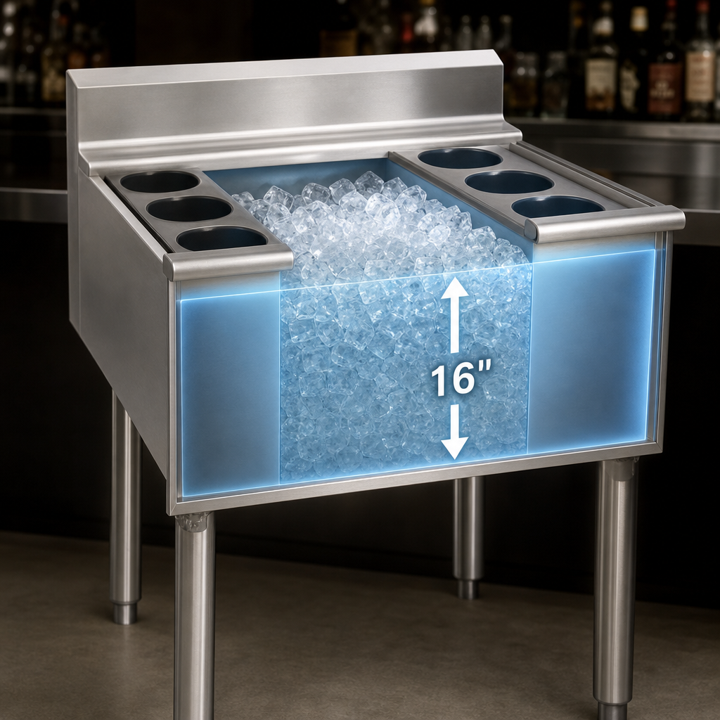 16-Inch Deep Insulated Ice Bin
