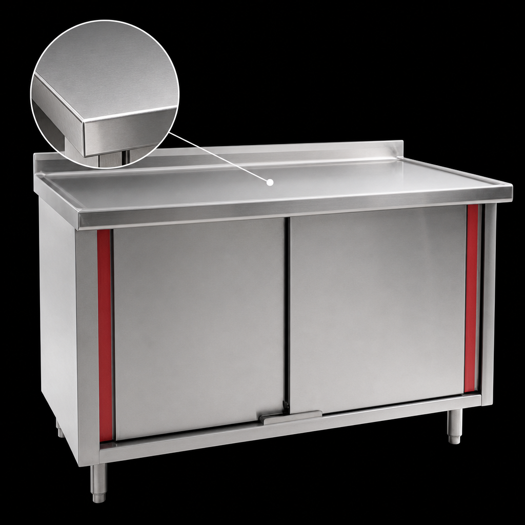 14-Gauge 304 Stainless Steel Top