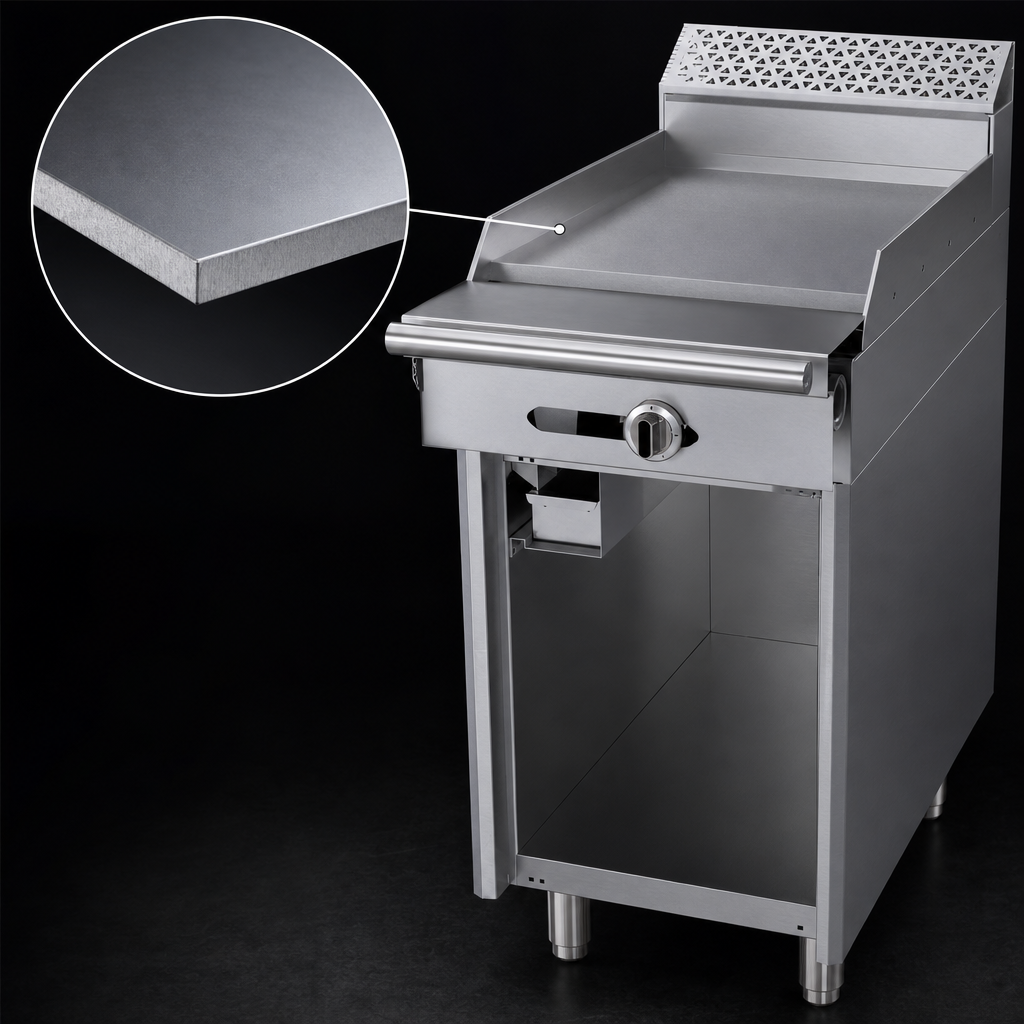 1-Inch Thick Steel Griddle Plate