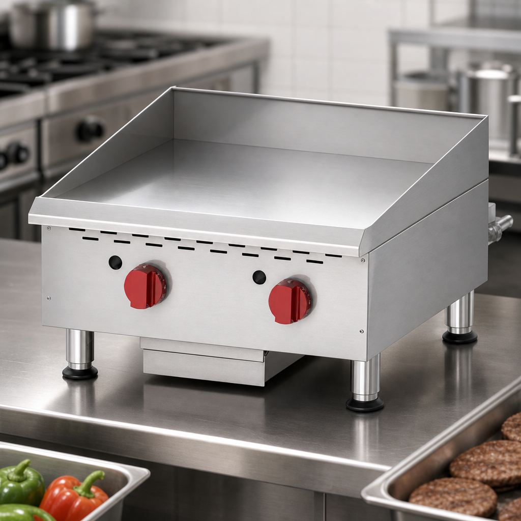 3/4-Inch Polished Steel Griddle Plate