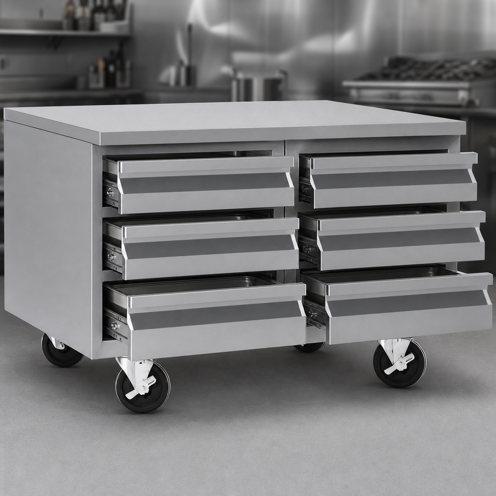 Six Self-Closing Drawers