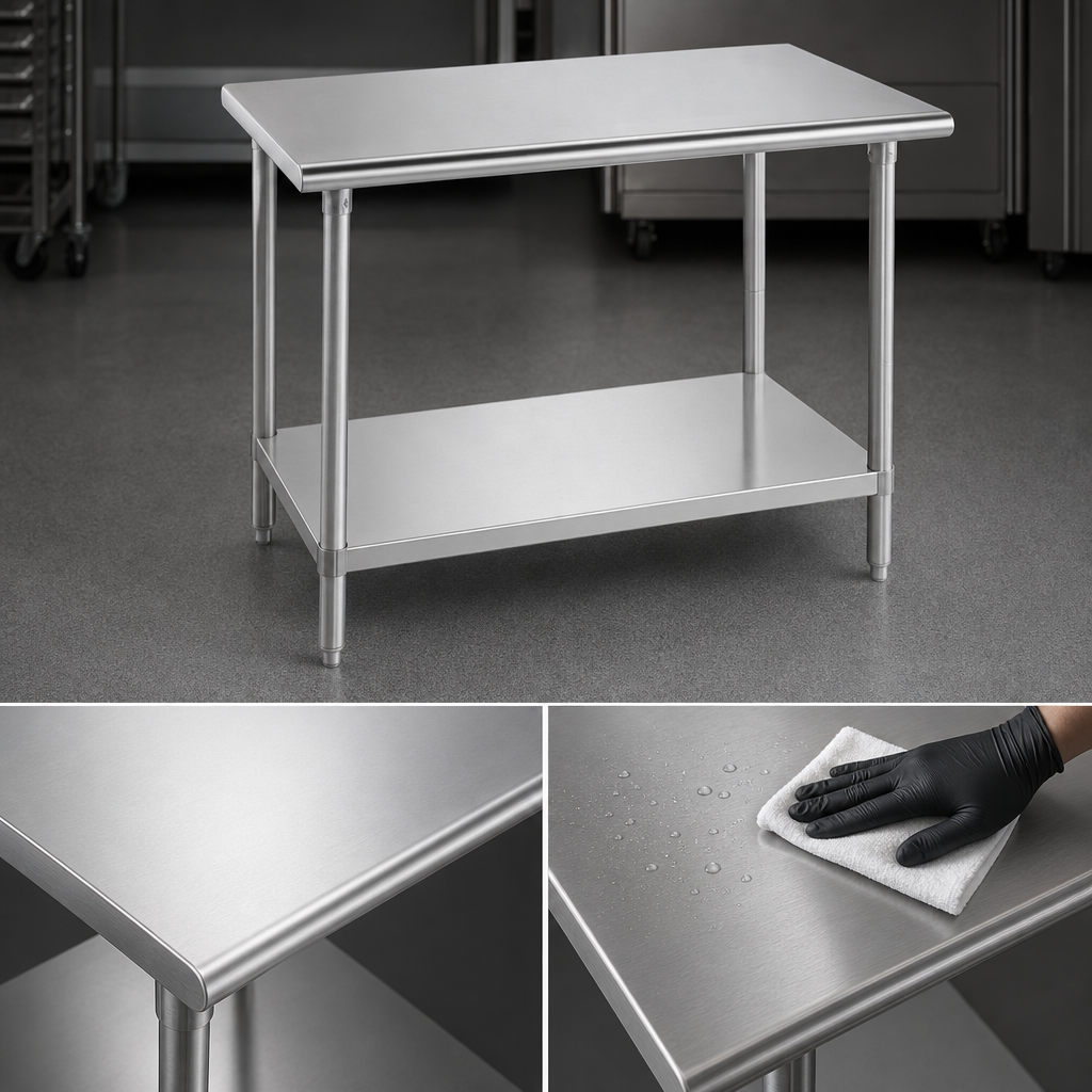 14-Gauge 304 Stainless Steel Top
