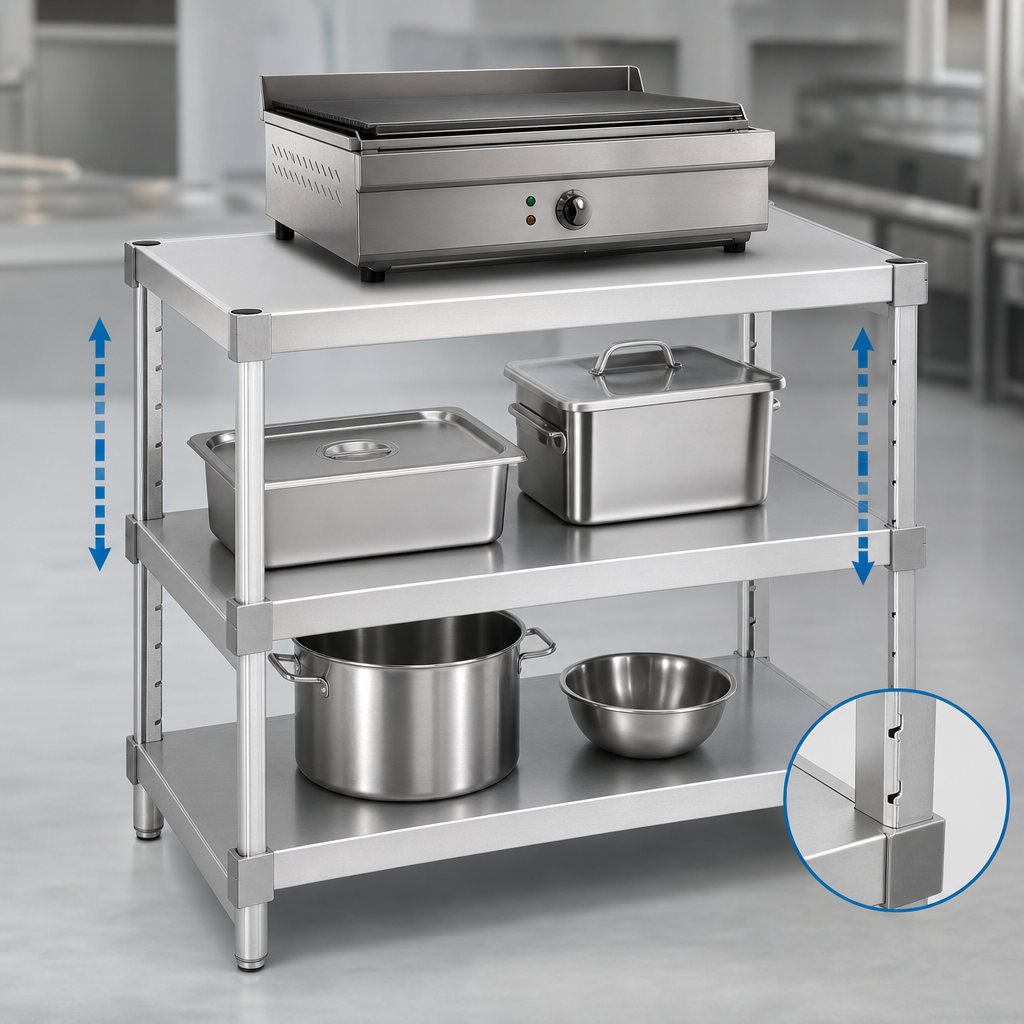 Two Adjustable Solid Shelves