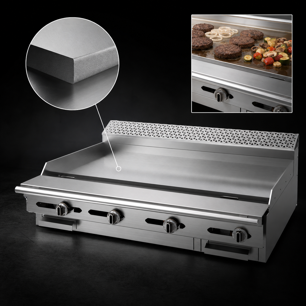 1-Inch Thick Steel Griddle Plate