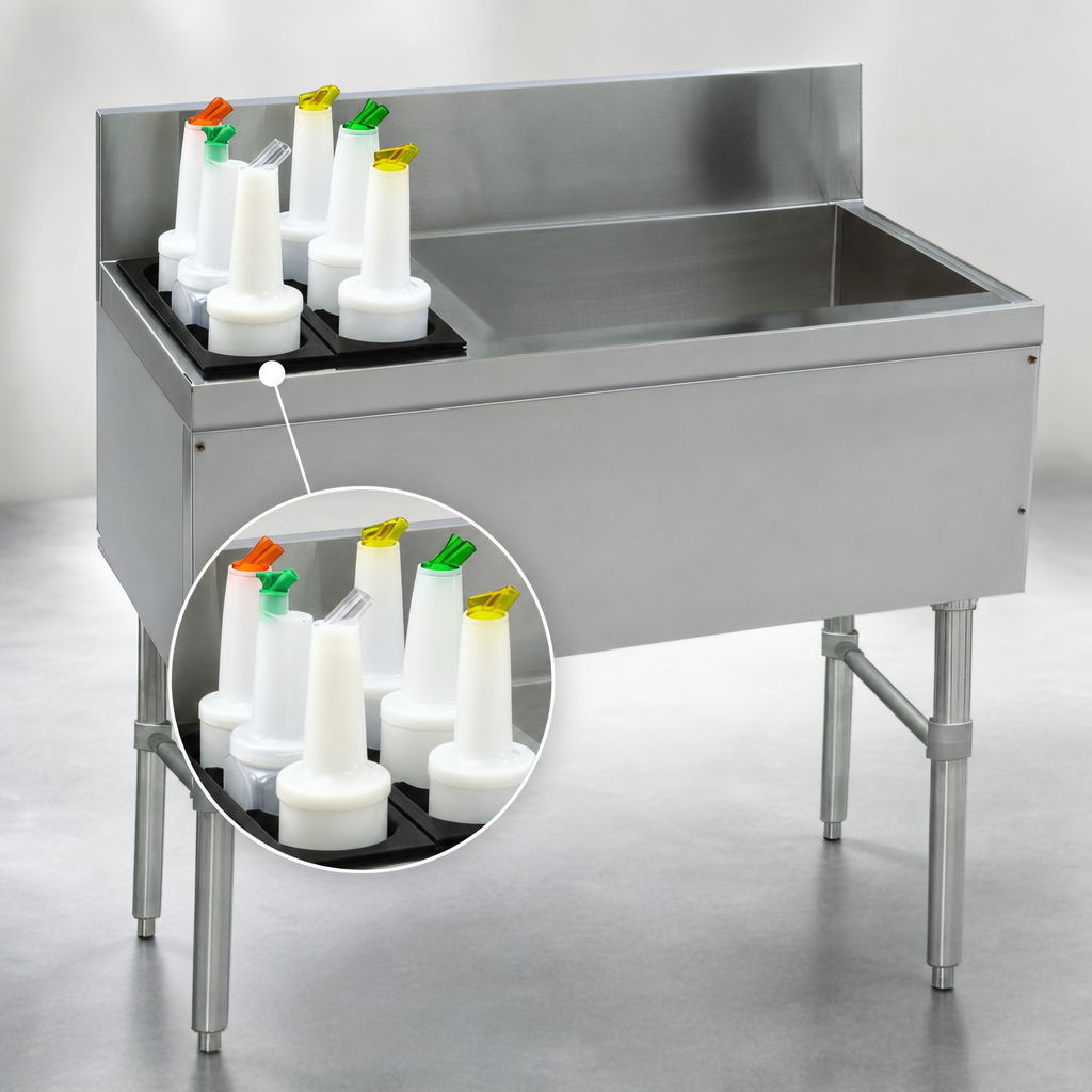 Left-Side Bottle Storage Rack