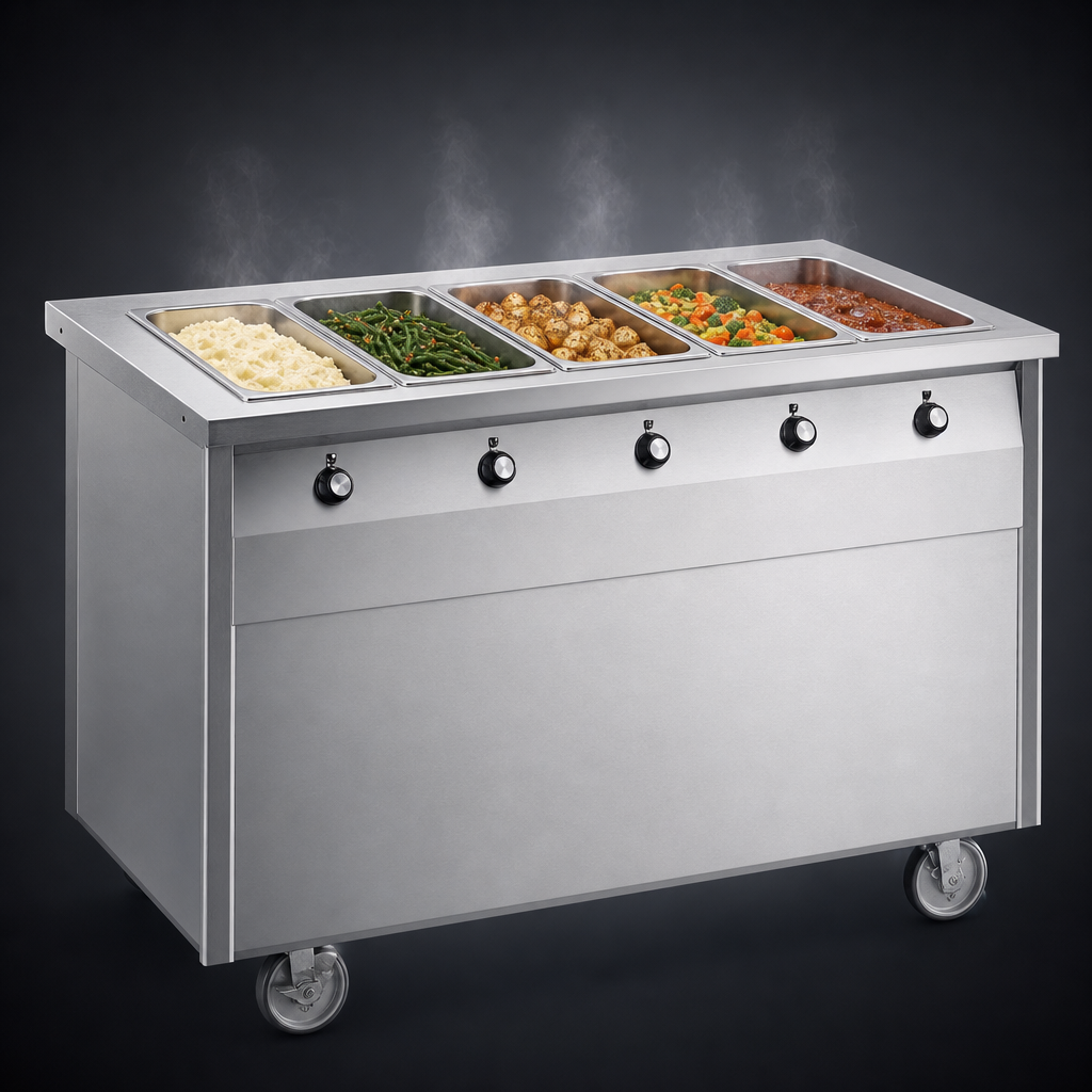 Five Sealed Hot Food Wells