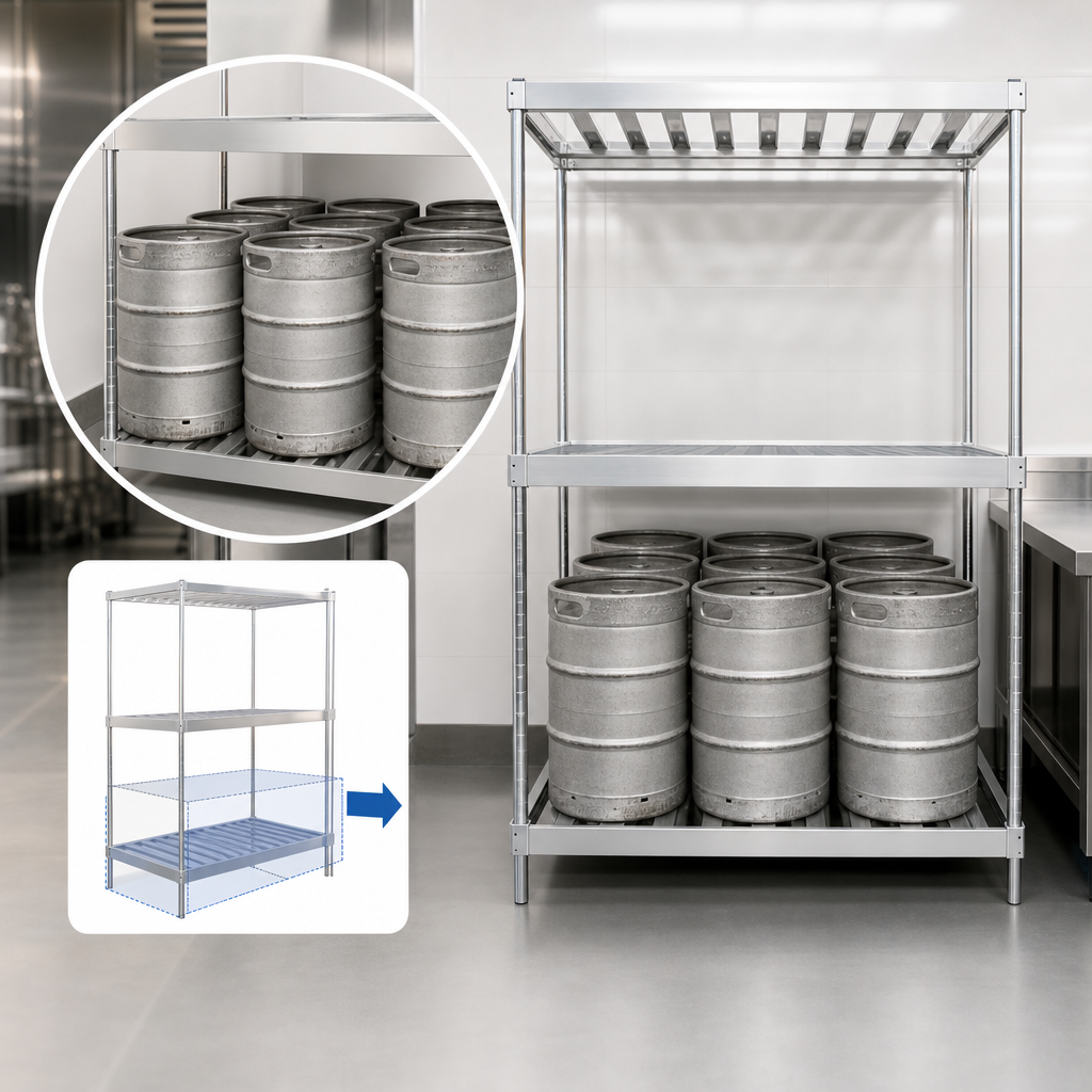 Double-Deep Storage Layout