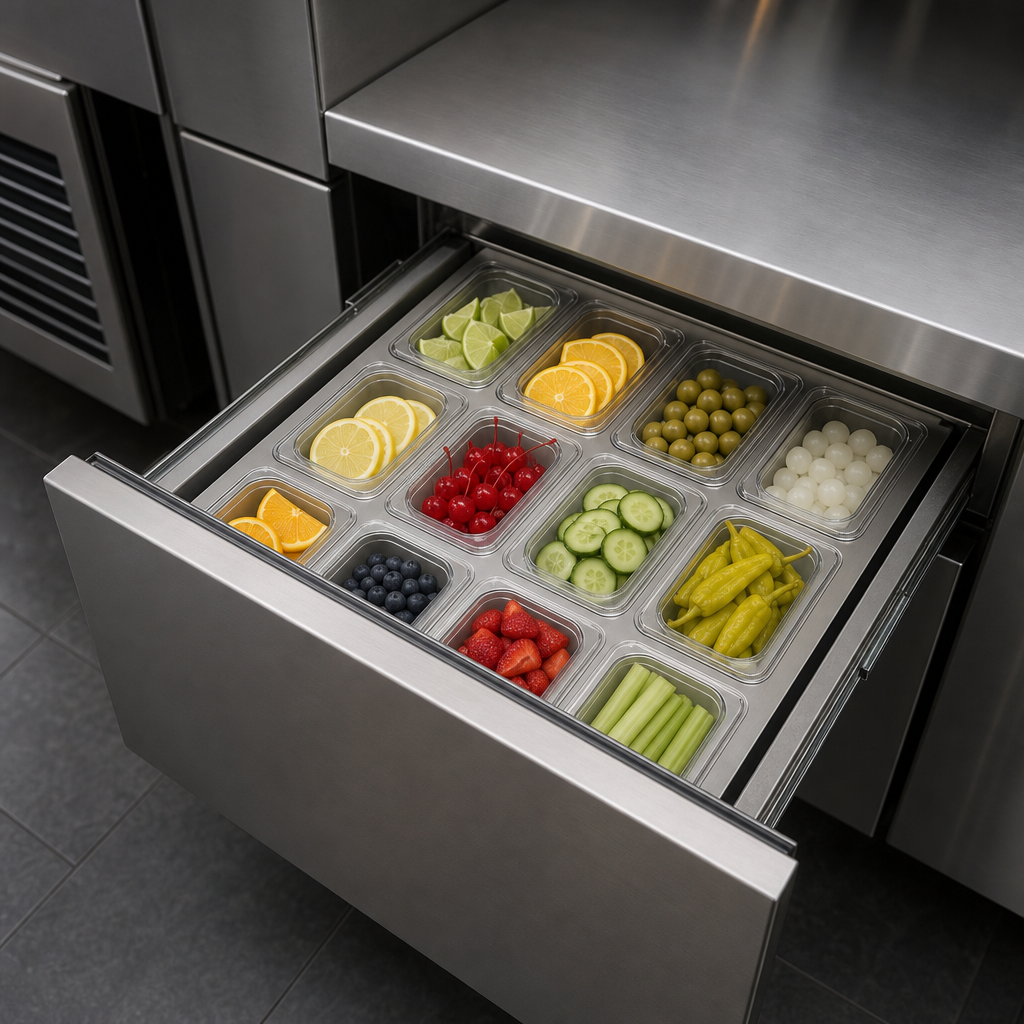 Back Bar Cooler Drawer Use