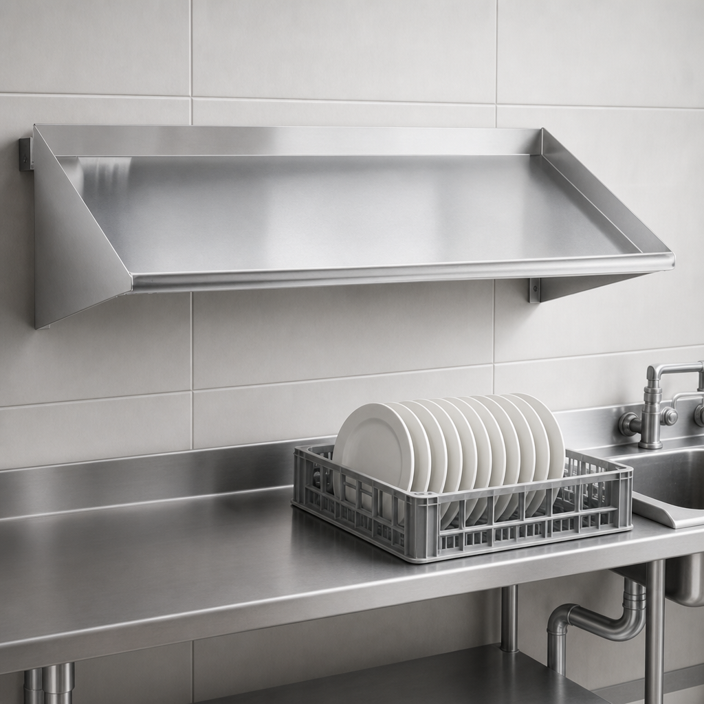 Wall-Mounted Slant Shelf