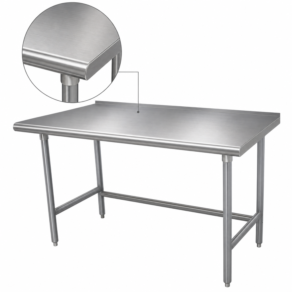 14-Gauge 304 Stainless Steel Top