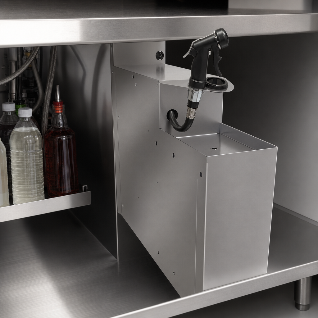 Built-In Soda Gun Holder
