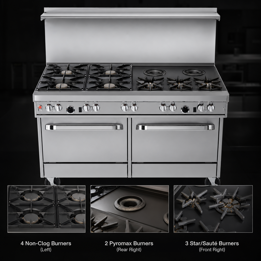 9 Open Burner Top