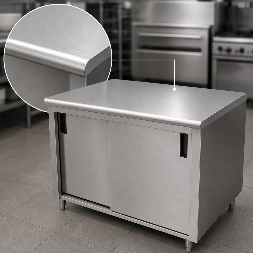 14-Gauge 304 Stainless Steel Top