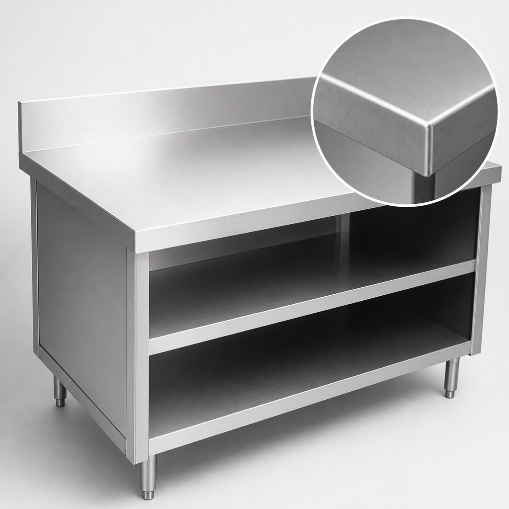 16-Gauge Stainless Steel Top