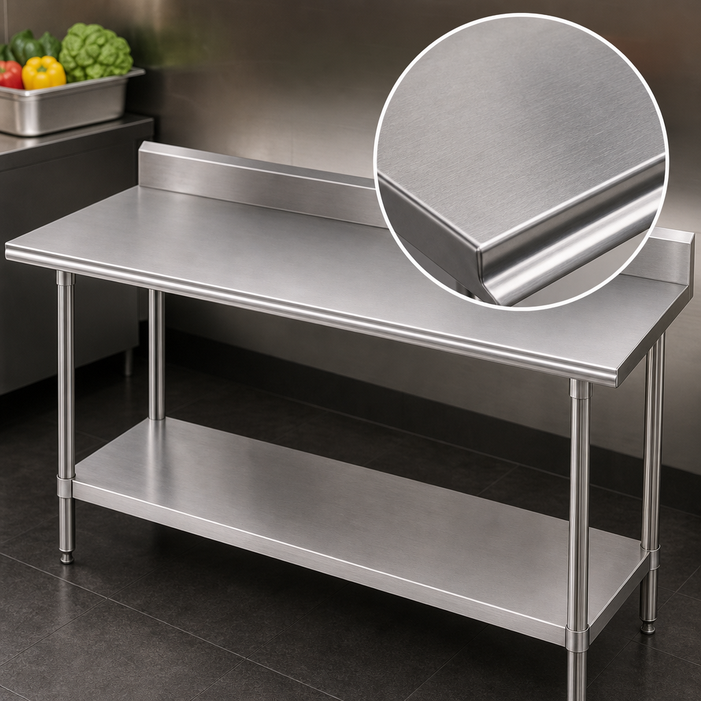 14-Gauge 304 Stainless Steel Top