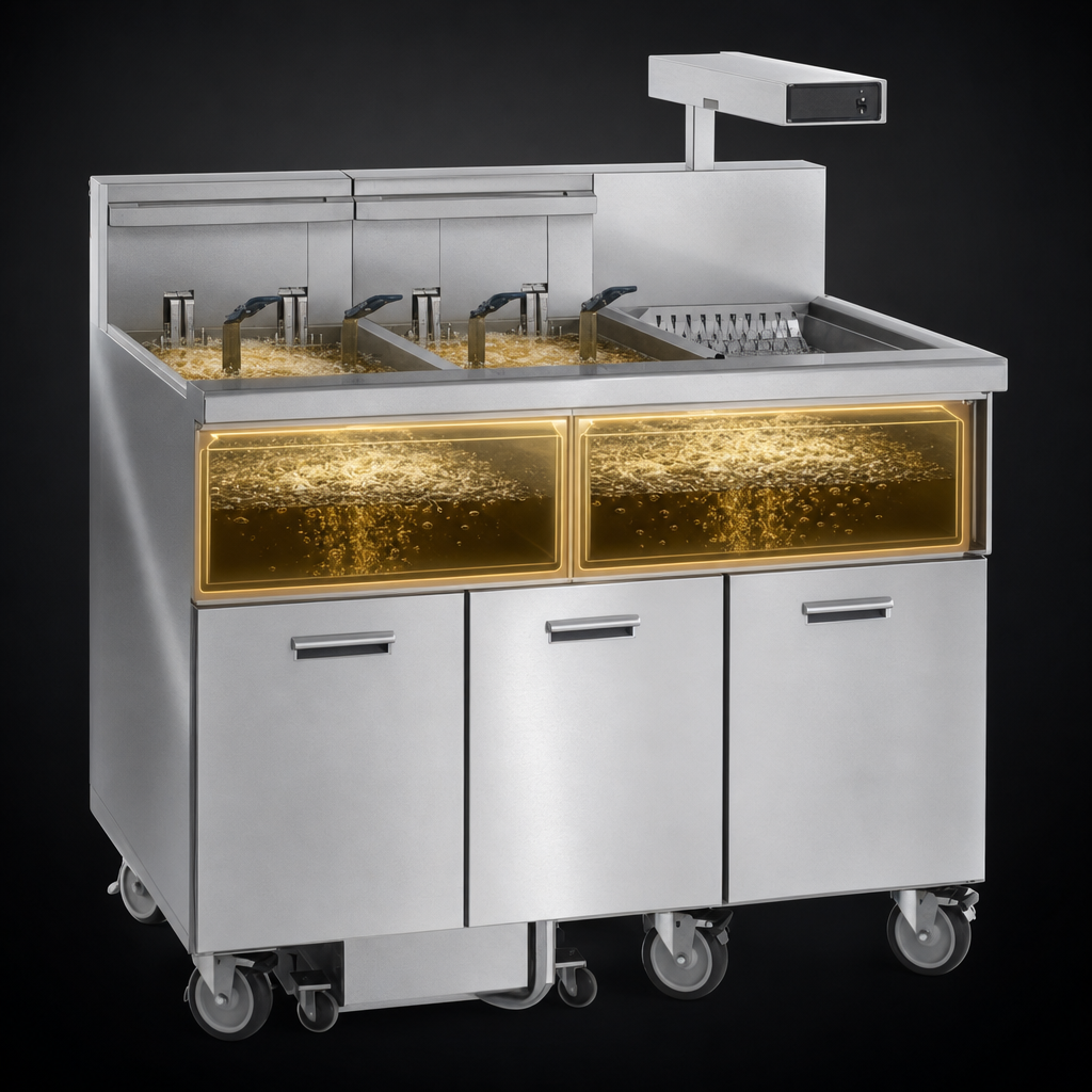 Dual 75 lb. Fry Pots