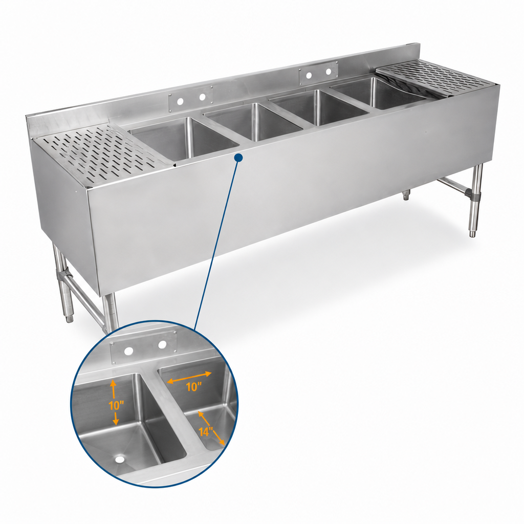 Four Compartment Basin