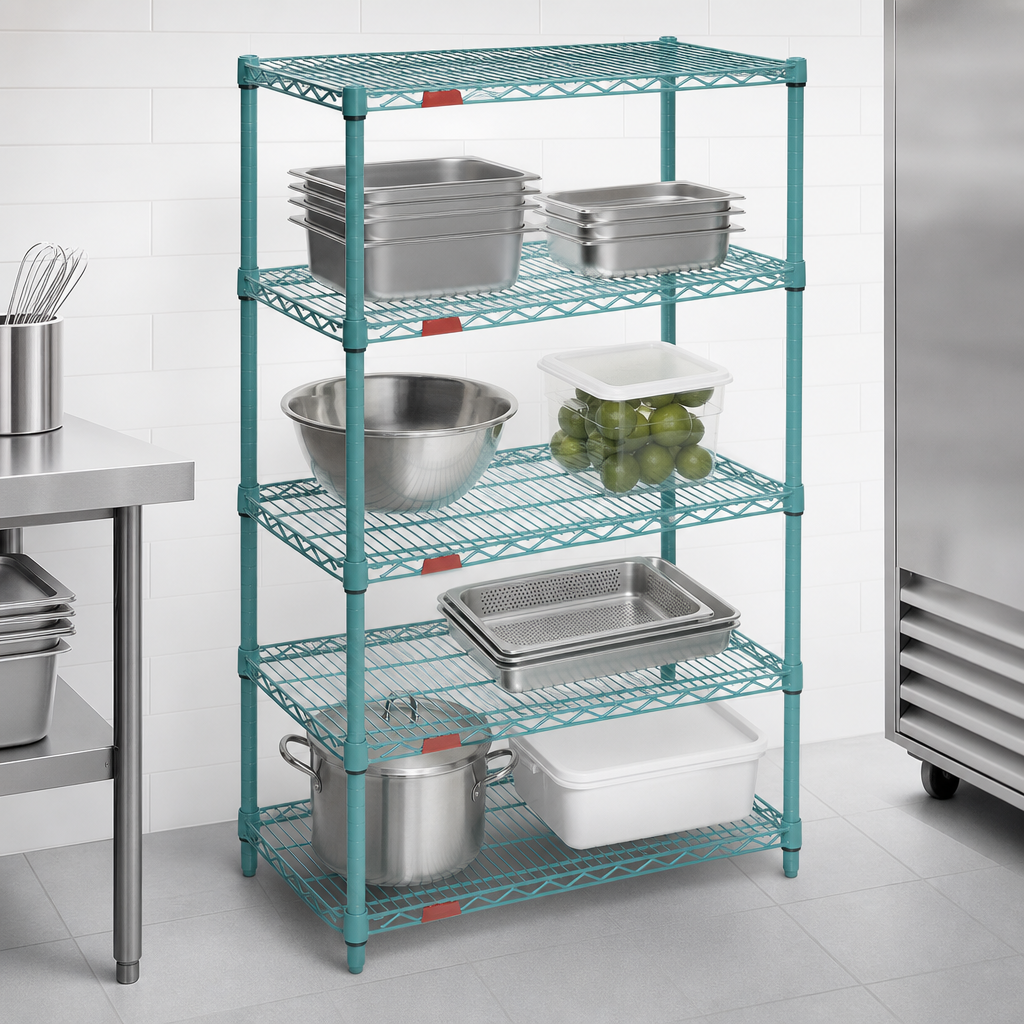Patented QuadTruss Wire Shelves