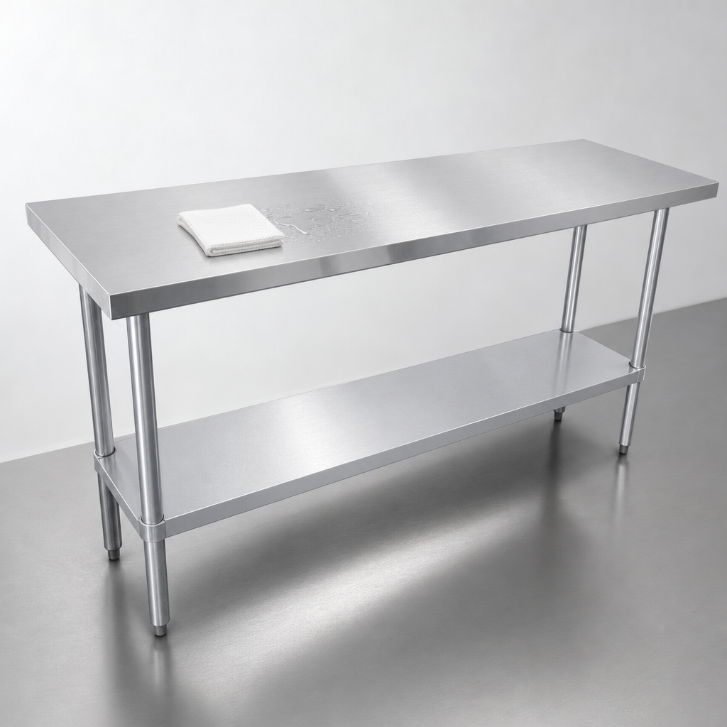 Flat Stainless Steel Top