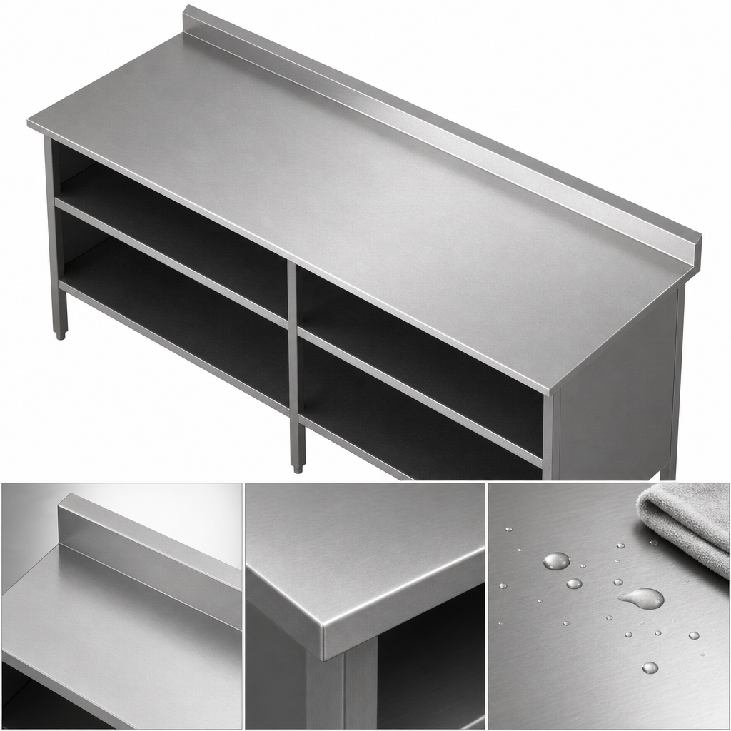 16-Gauge Stainless Steel Top