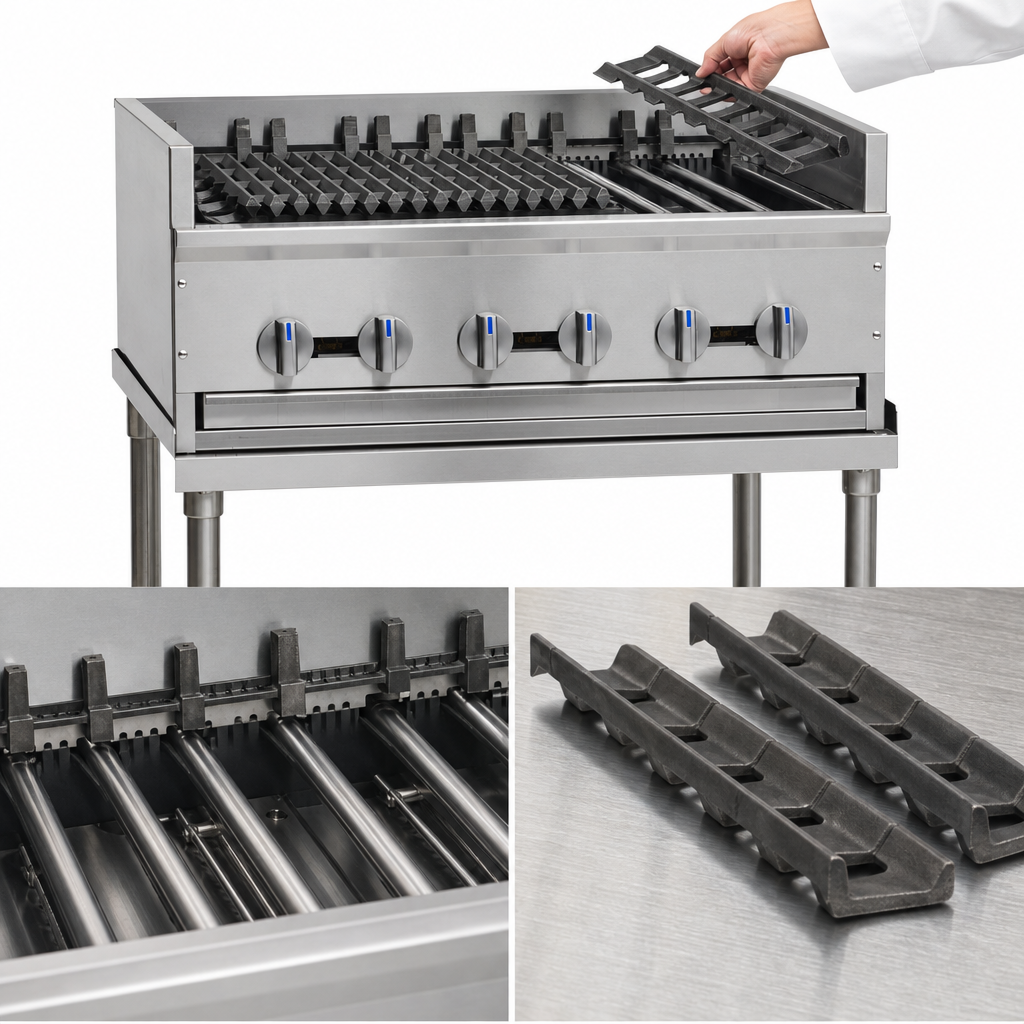 Removable Cast Iron Radiant Covers