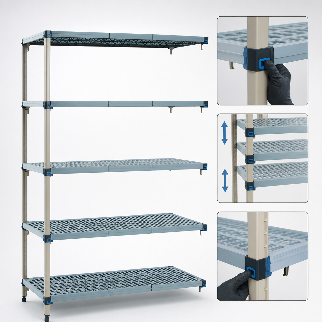 Quick-Adjust Shelves
