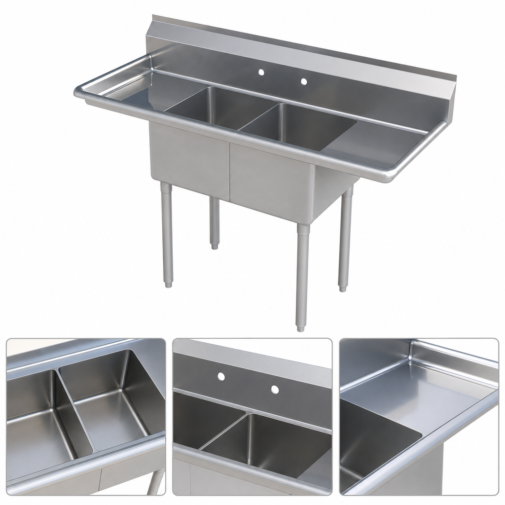 Two-Compartment Sink