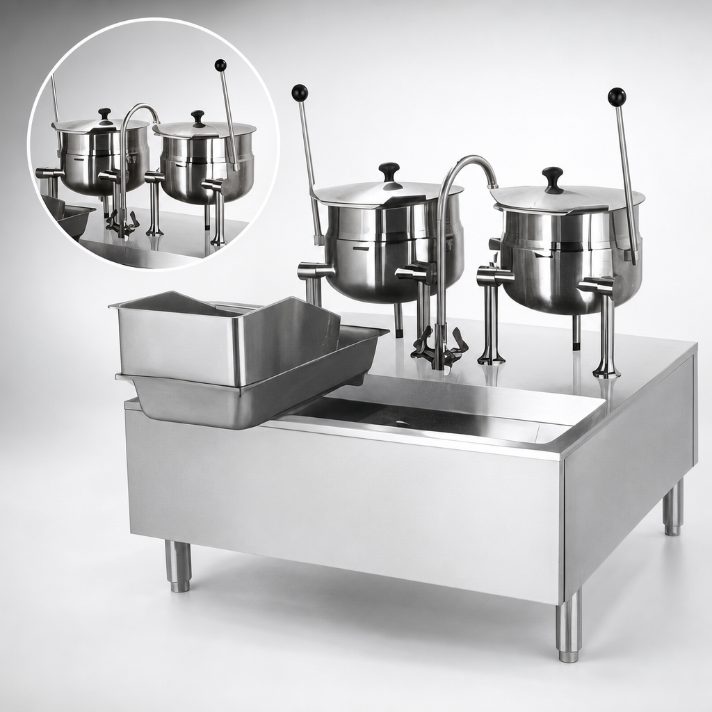 Two 12-Gallon Kettles